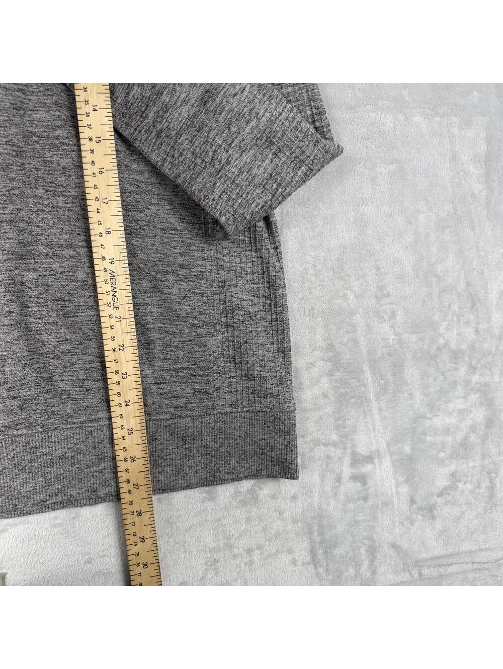 Lululemon Ease The Day Half Zip Sweatshirts Men's M Gray Pockets Preppy everyday - Picture 5 of 9